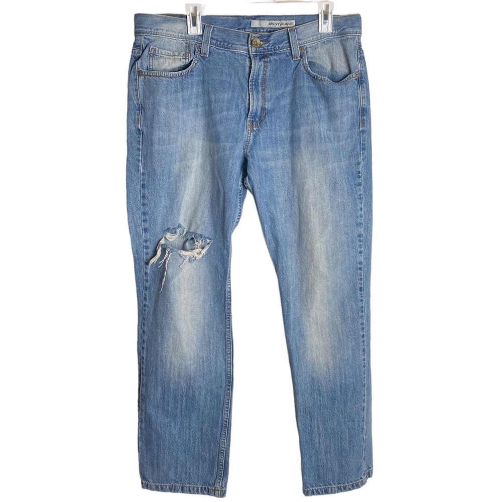DKNYC Jeans Mens Angled Key Pocket Western Everyday Easy Timeless Distress